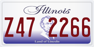 IL license plate Z472266