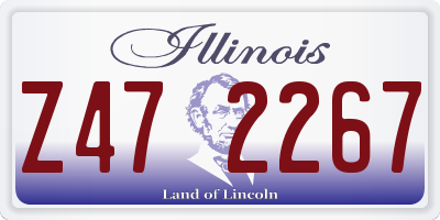 IL license plate Z472267