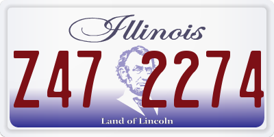 IL license plate Z472274
