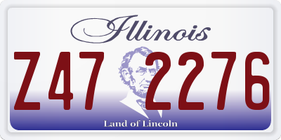 IL license plate Z472276