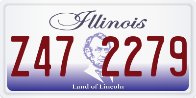 IL license plate Z472279