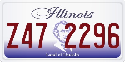 IL license plate Z472296