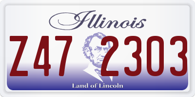IL license plate Z472303