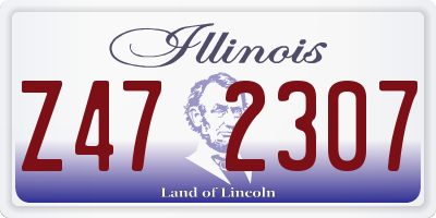 IL license plate Z472307