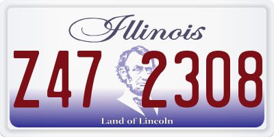 IL license plate Z472308