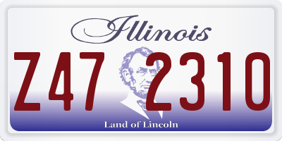 IL license plate Z472310