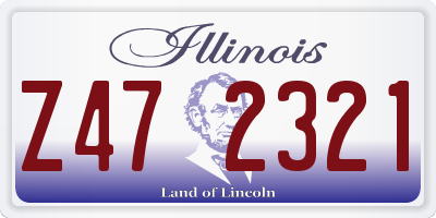 IL license plate Z472321