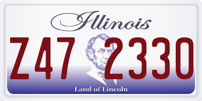 IL license plate Z472330