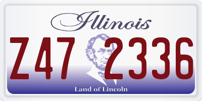 IL license plate Z472336