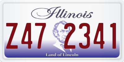 IL license plate Z472341