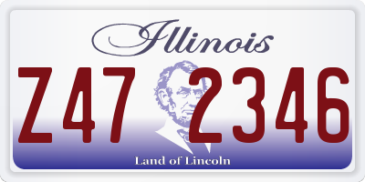IL license plate Z472346
