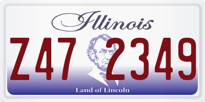 IL license plate Z472349