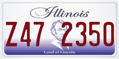 IL license plate Z472350