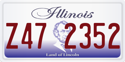 IL license plate Z472352