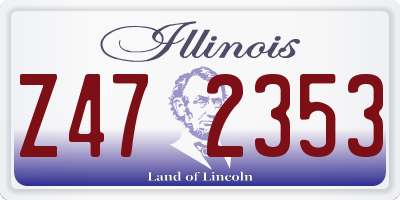 IL license plate Z472353