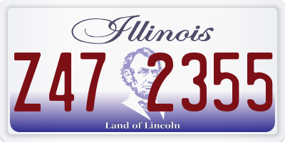 IL license plate Z472355