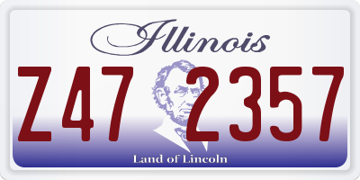 IL license plate Z472357