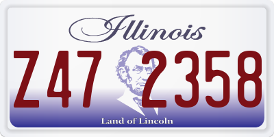 IL license plate Z472358