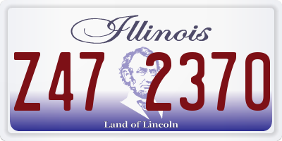 IL license plate Z472370