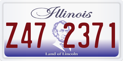 IL license plate Z472371
