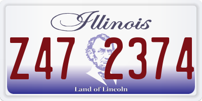 IL license plate Z472374