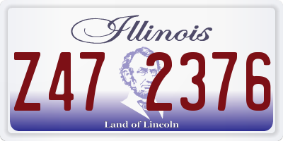 IL license plate Z472376