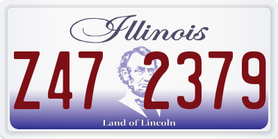 IL license plate Z472379
