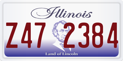 IL license plate Z472384