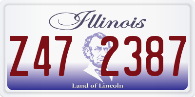 IL license plate Z472387