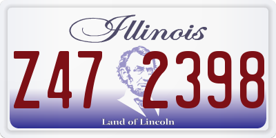 IL license plate Z472398