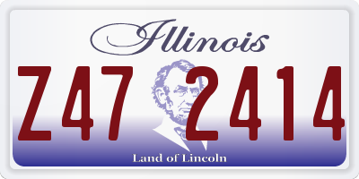 IL license plate Z472414