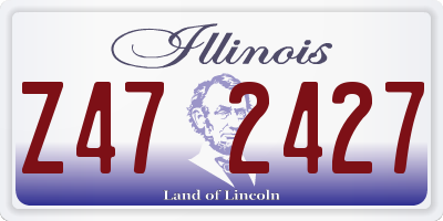 IL license plate Z472427