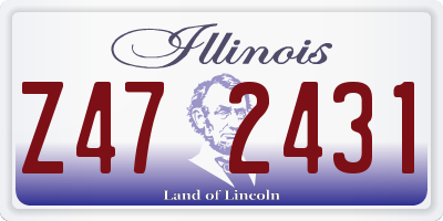 IL license plate Z472431