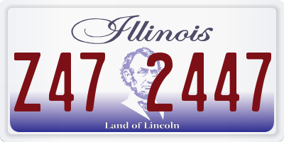 IL license plate Z472447