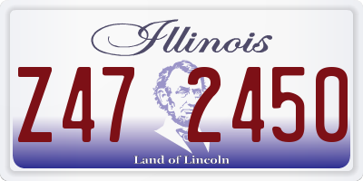 IL license plate Z472450