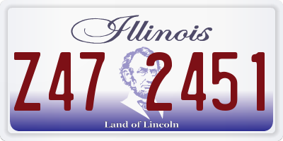 IL license plate Z472451