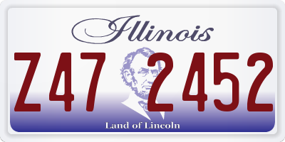 IL license plate Z472452
