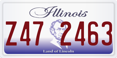 IL license plate Z472463