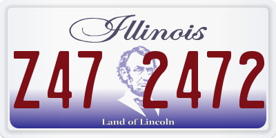 IL license plate Z472472