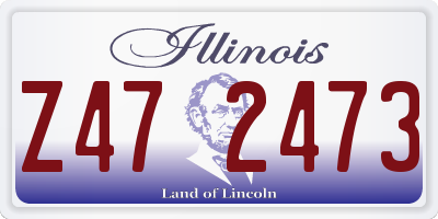 IL license plate Z472473