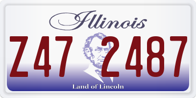 IL license plate Z472487