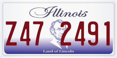 IL license plate Z472491