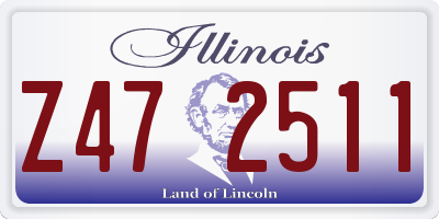 IL license plate Z472511