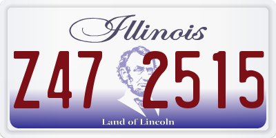 IL license plate Z472515