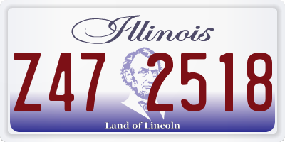 IL license plate Z472518