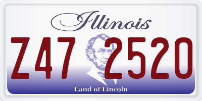 IL license plate Z472520