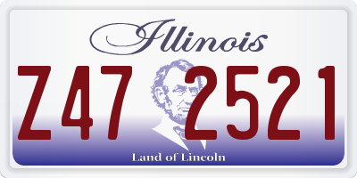 IL license plate Z472521