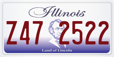 IL license plate Z472522