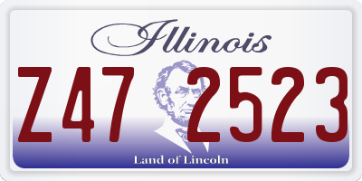 IL license plate Z472523
