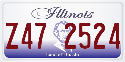 IL license plate Z472524